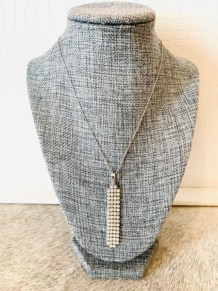 Swarovski mesh necklace