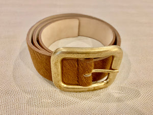 Italian Leather with cuff hair belt